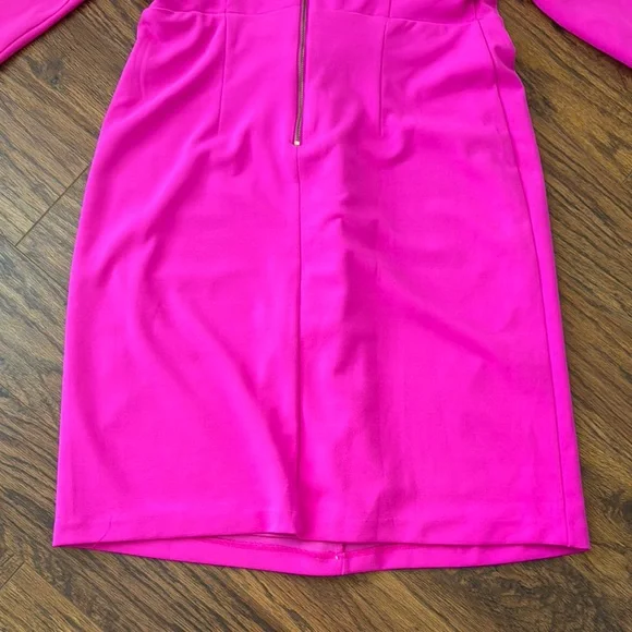 Julia Jordan Pink Sheath Dress with Puff Sleeves - Picture 5 of 7